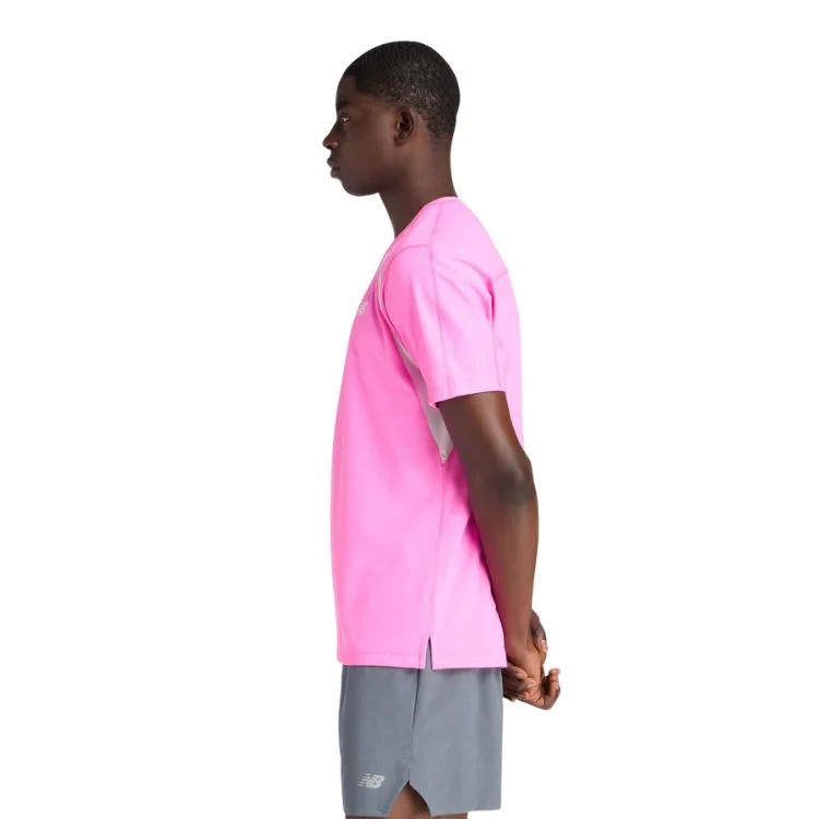 New Balance T-Shirt Tournament Novelty Heren Roze - Image 4