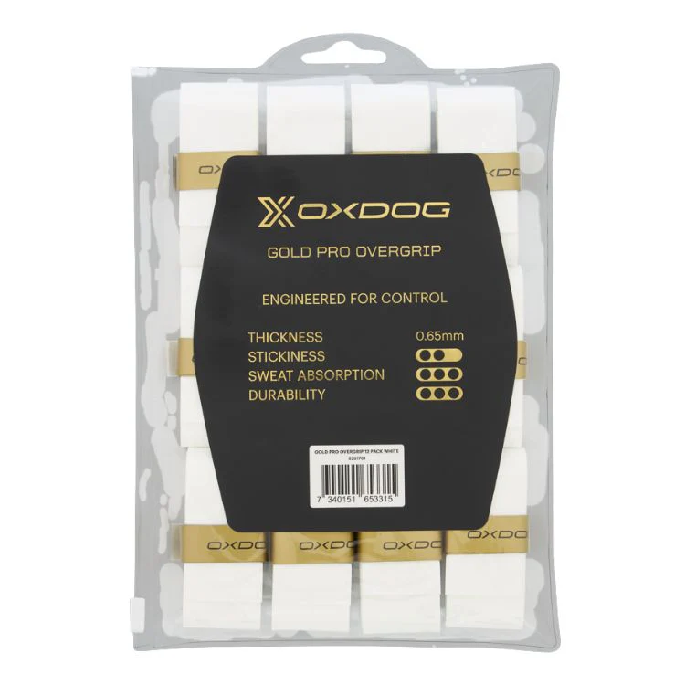 Oxdog Padel Overgrip Gold Pro 12 Pack Wit - Image 2