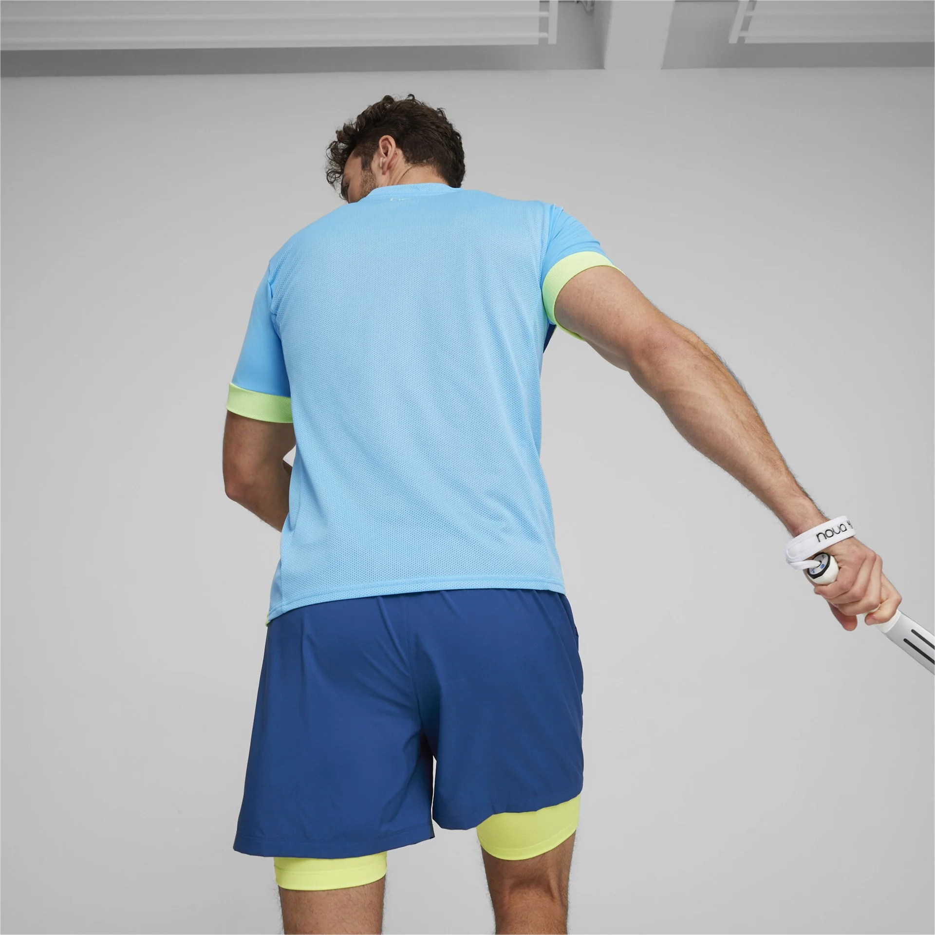 Puma Individual Goal Graphic Jersey Shirt Heren Blauw Groen - Image 5