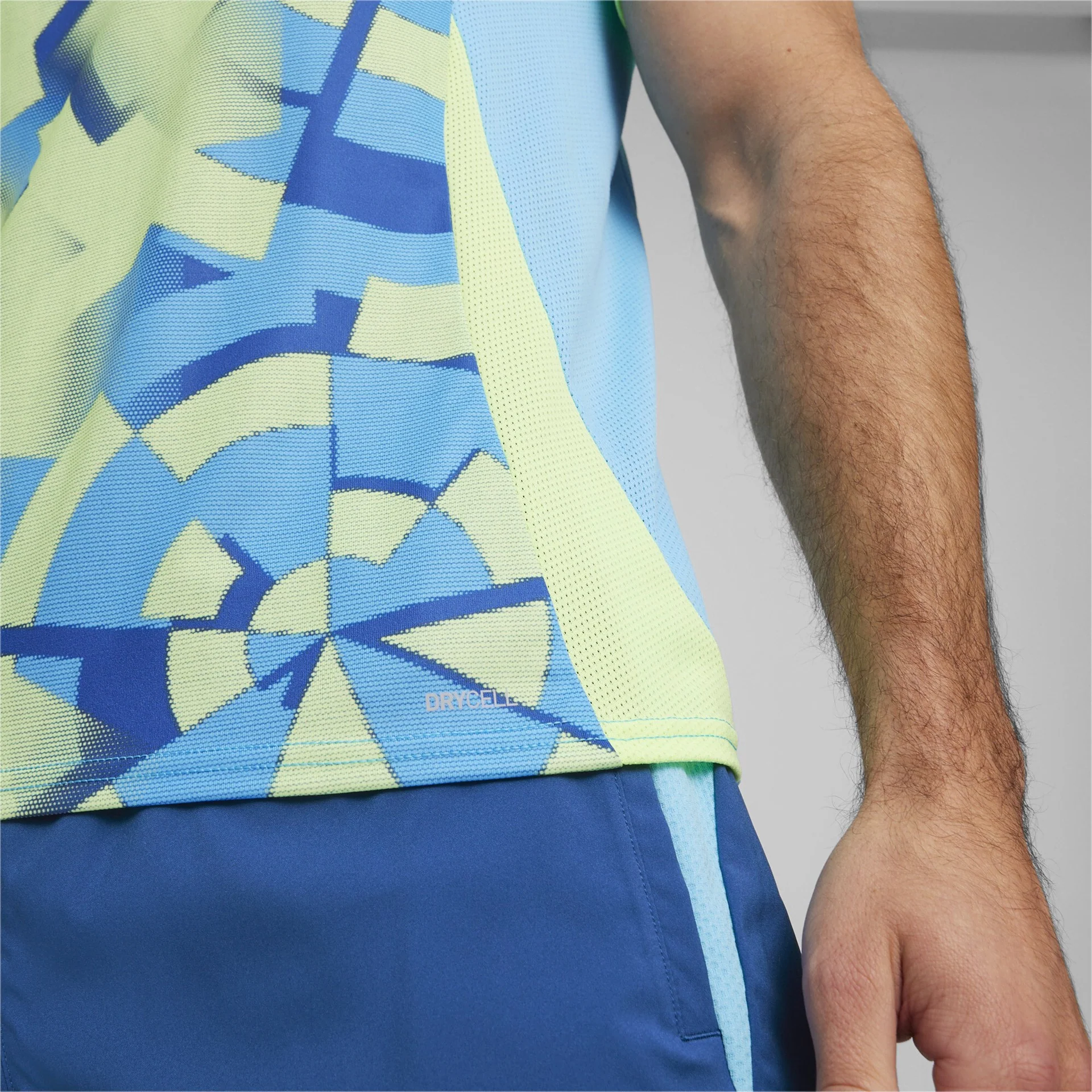 Puma Individual Goal Graphic Jersey Shirt Heren Blauw Groen - Image 6