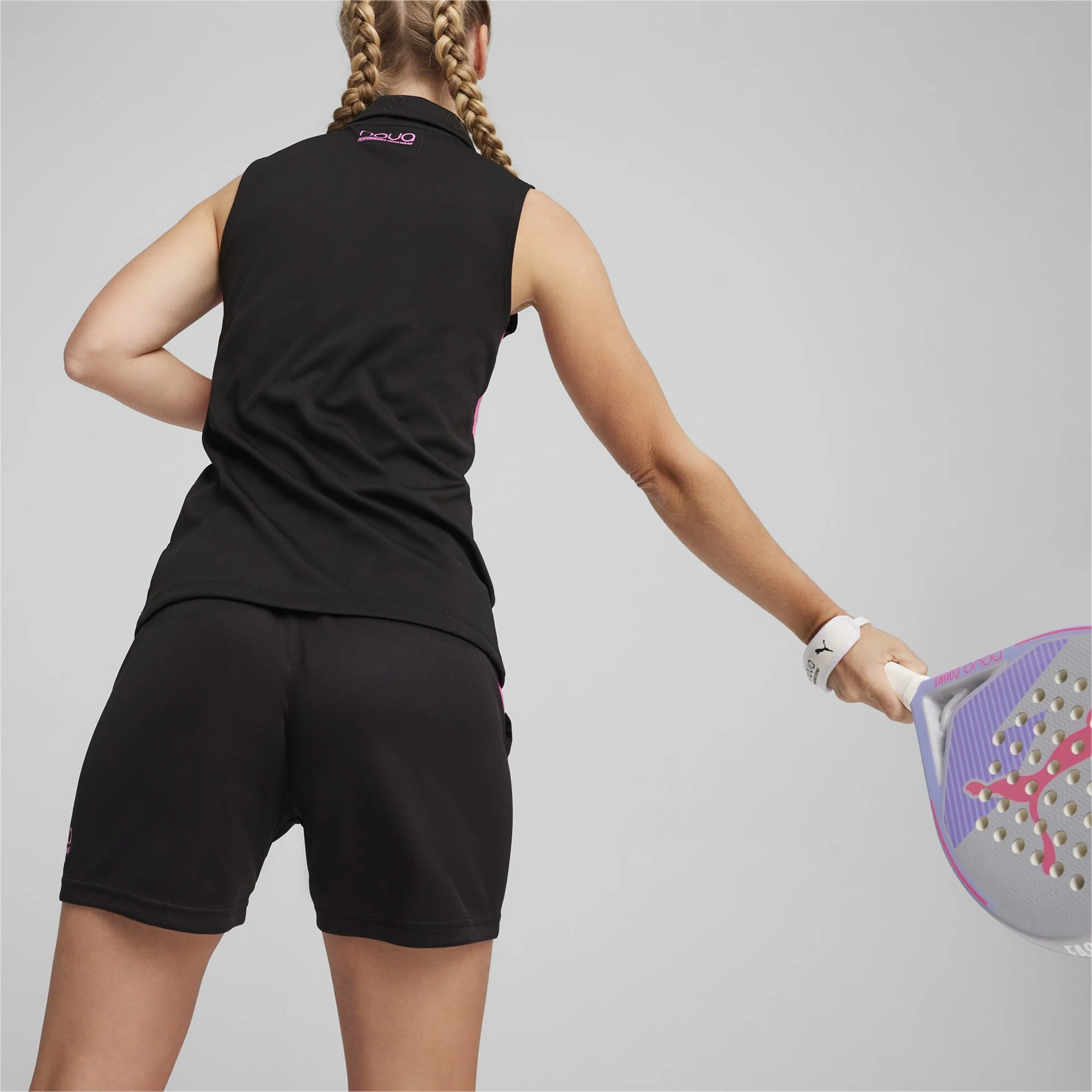 Puma Individual Padel Polo Shirt Dames Zwart - Image 4