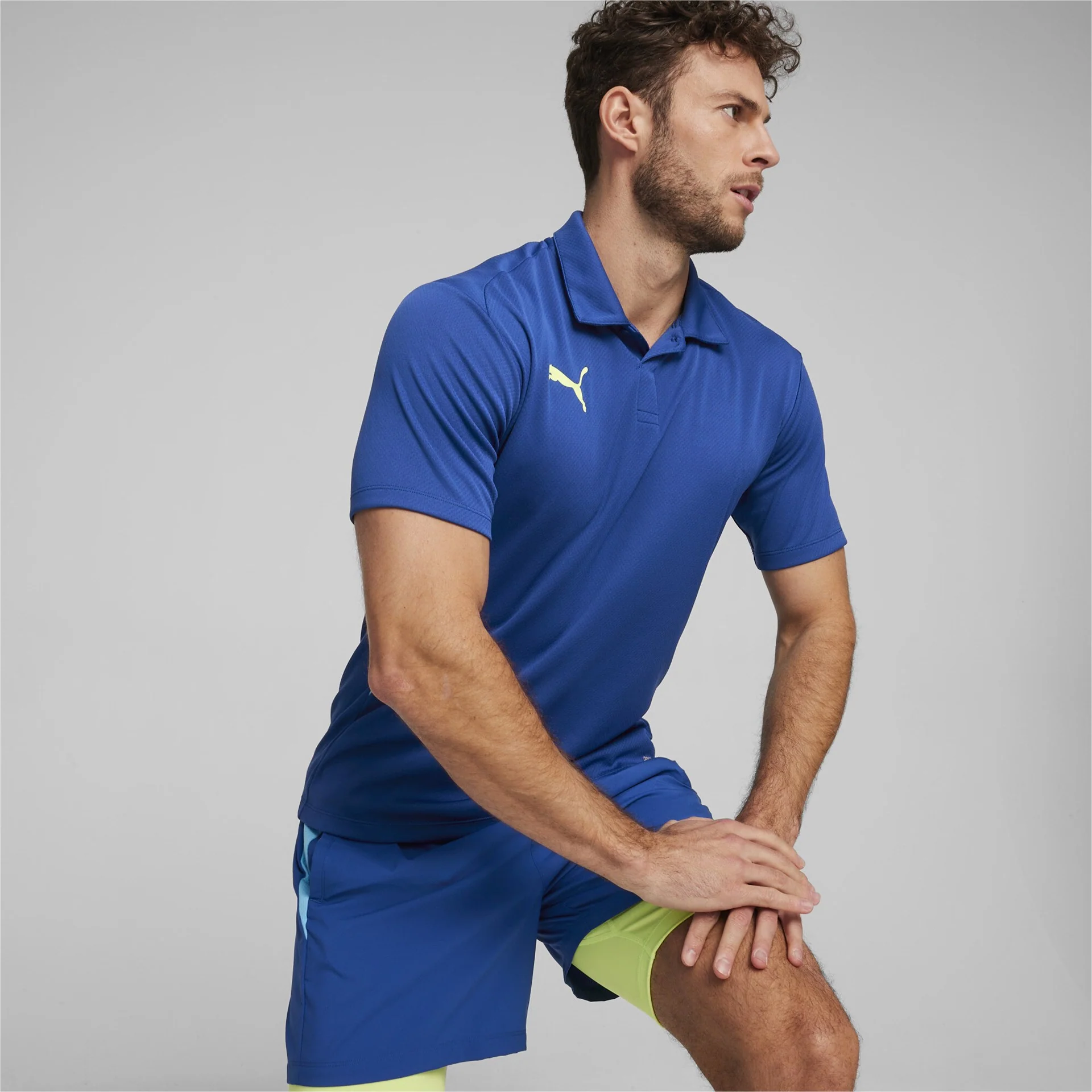 Puma Individual Padel Polo Shirt Heren Blauw - Image 3