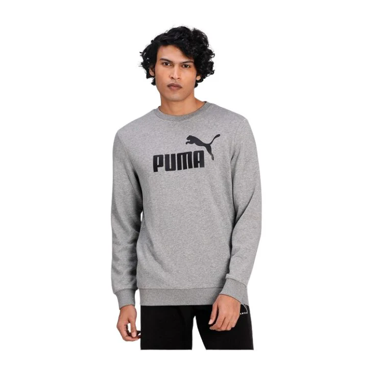 Puma Sweatshirt Essential Big Logo Crew Heren Grijs - Image 3