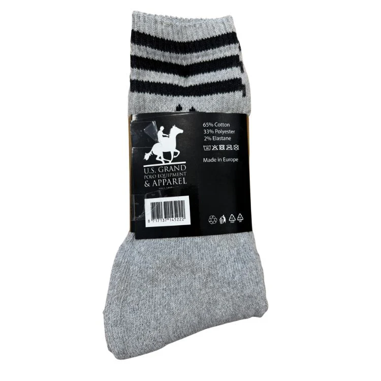 U.S. Grand Polo Sokken Heren 10-Pack Mix Zwart Wit Grijs - Image 9