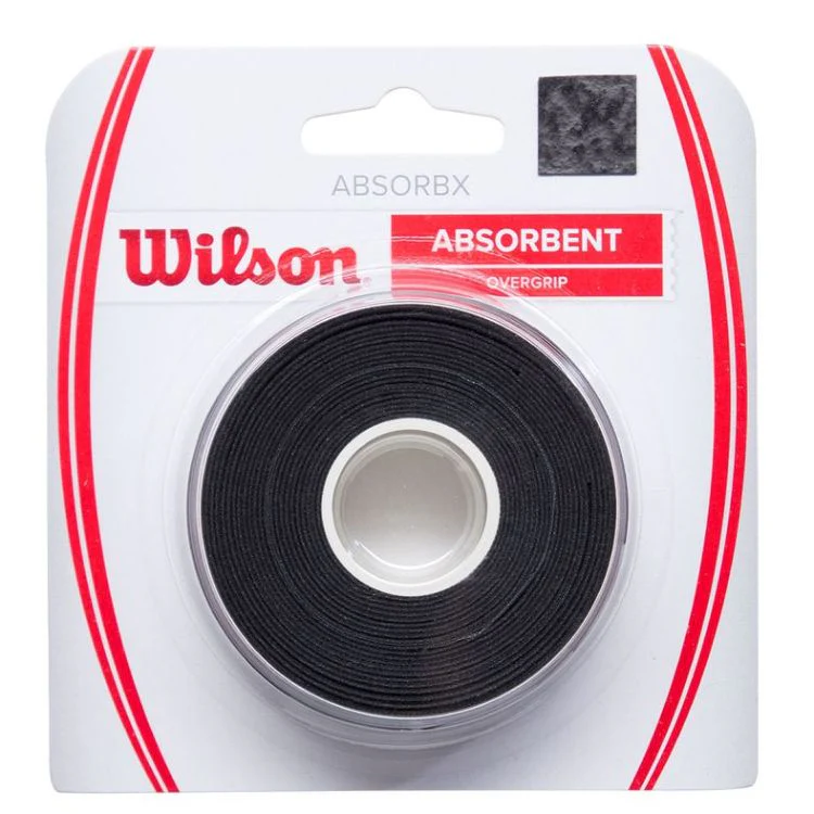 Wilson Overgrip Tennis AbsorbX Zwart 3 Pack