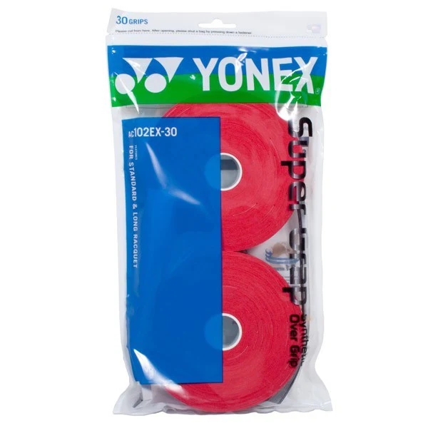 Yonex Overgrip Wet Super Grap Rood Rol 30 Stuks