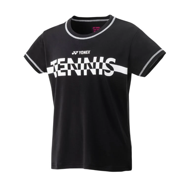 Yonex T-Shirt Dames Zwart - Image 3